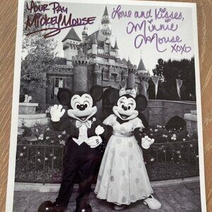 Autographed Mickey & Minnie 8x10